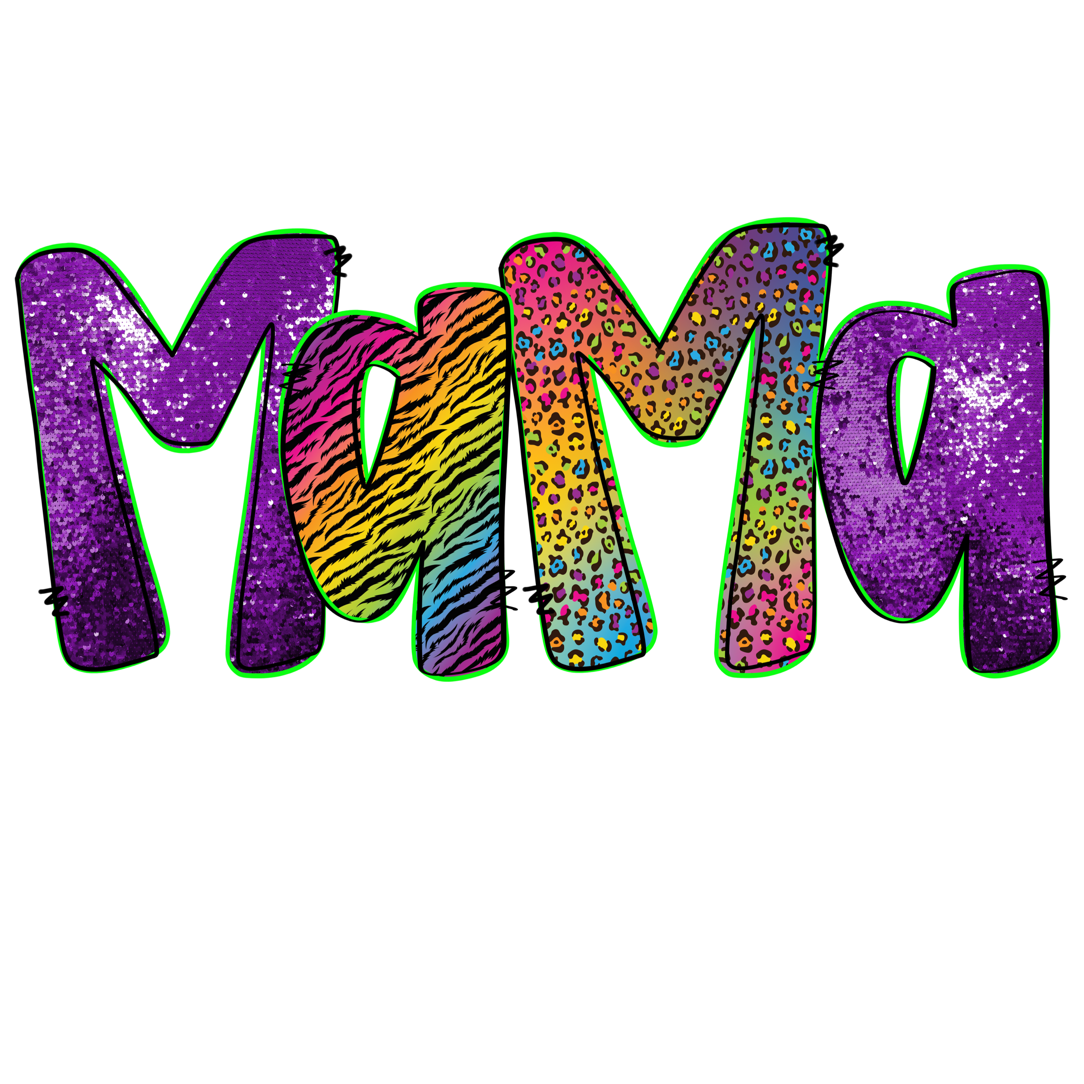 Randomness 1024 - Mama Neon Cheetah