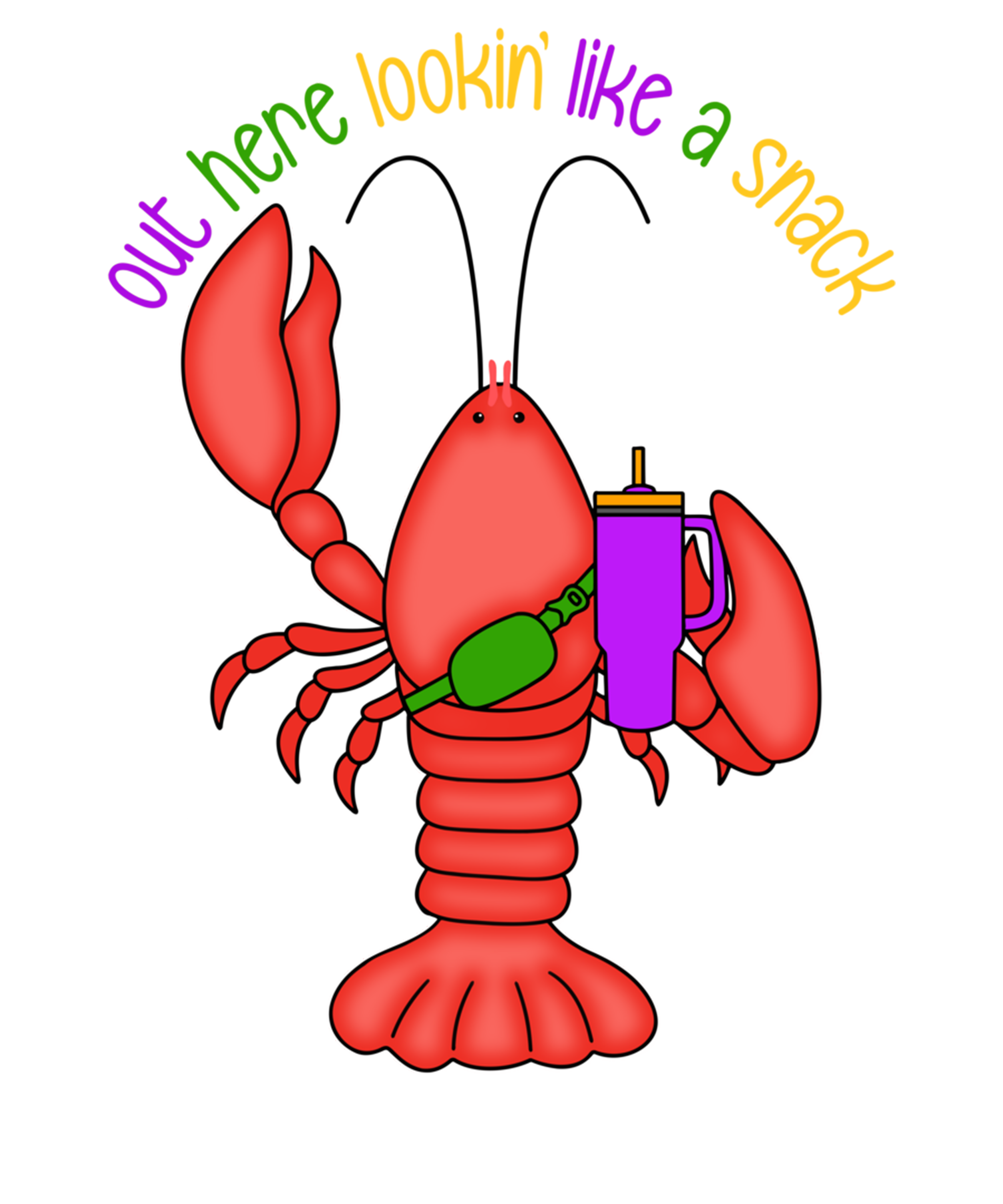 Mardi Gras 984 - Out Here Lookin Like A Snack Boujee Crawfish Mardi Gras 2