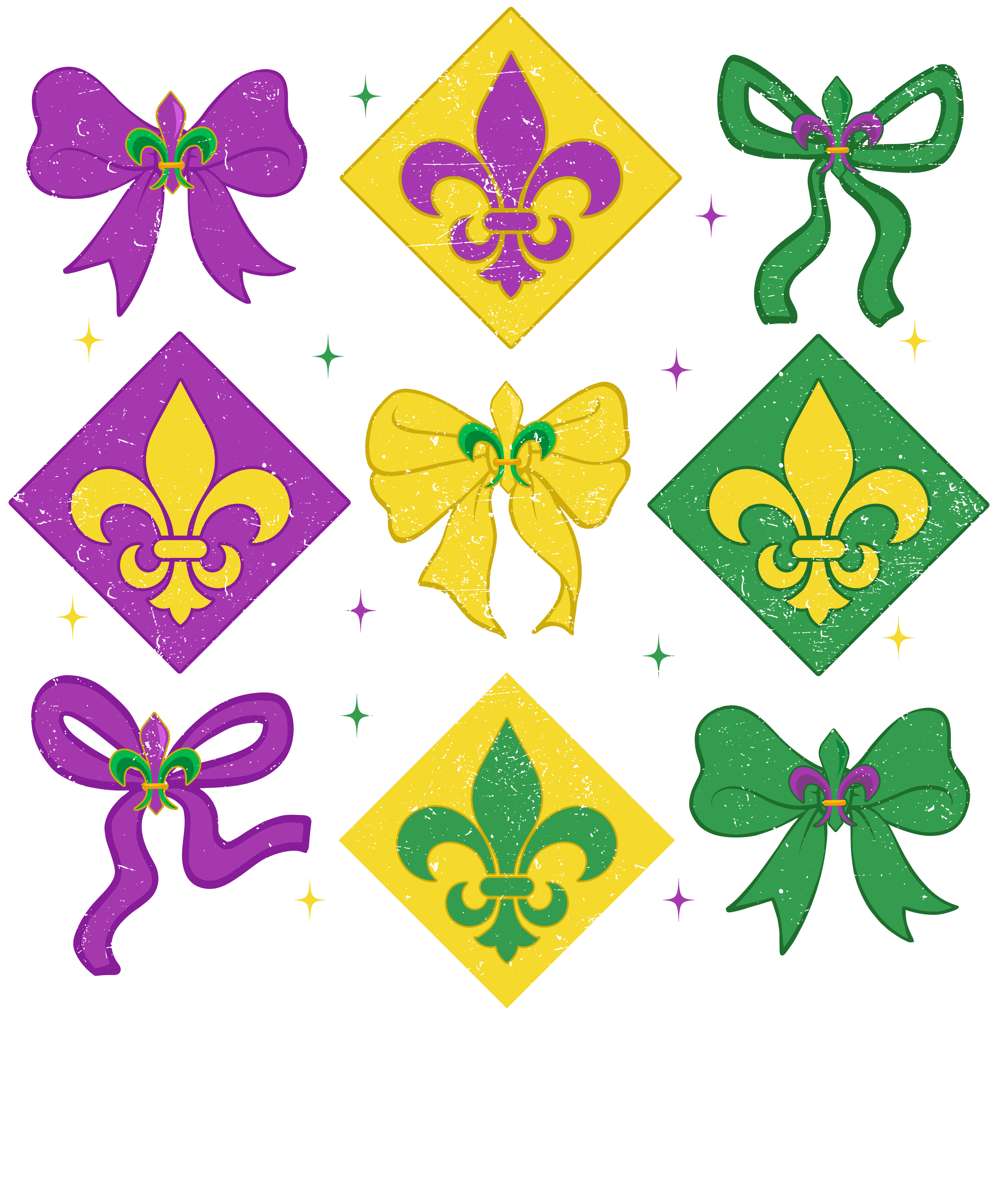 Mardi Gras 954 - Or 26122024 Vtn Retro Checked Coquette Mardi Gras