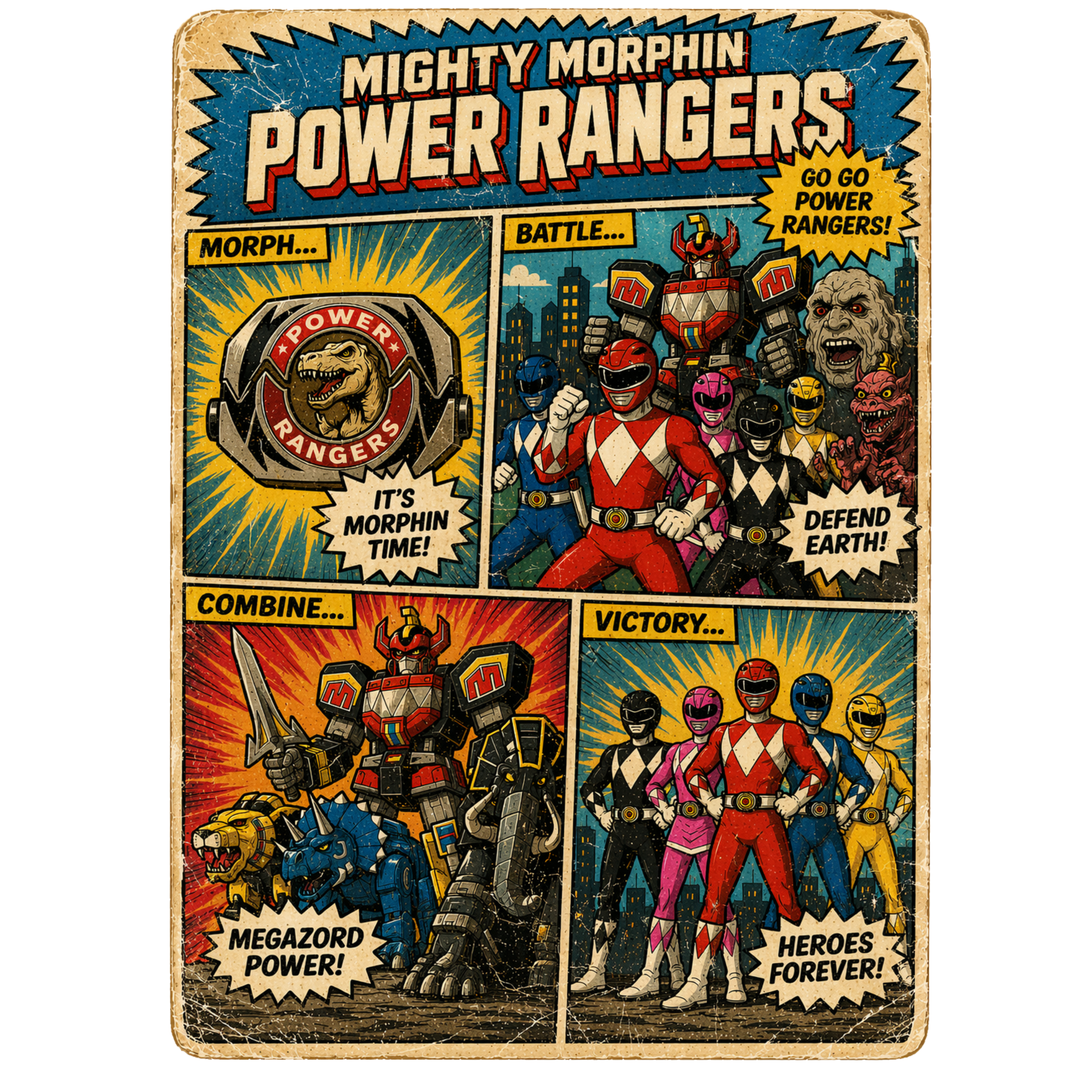 Randomness 1352 - Power Rangers Poster
