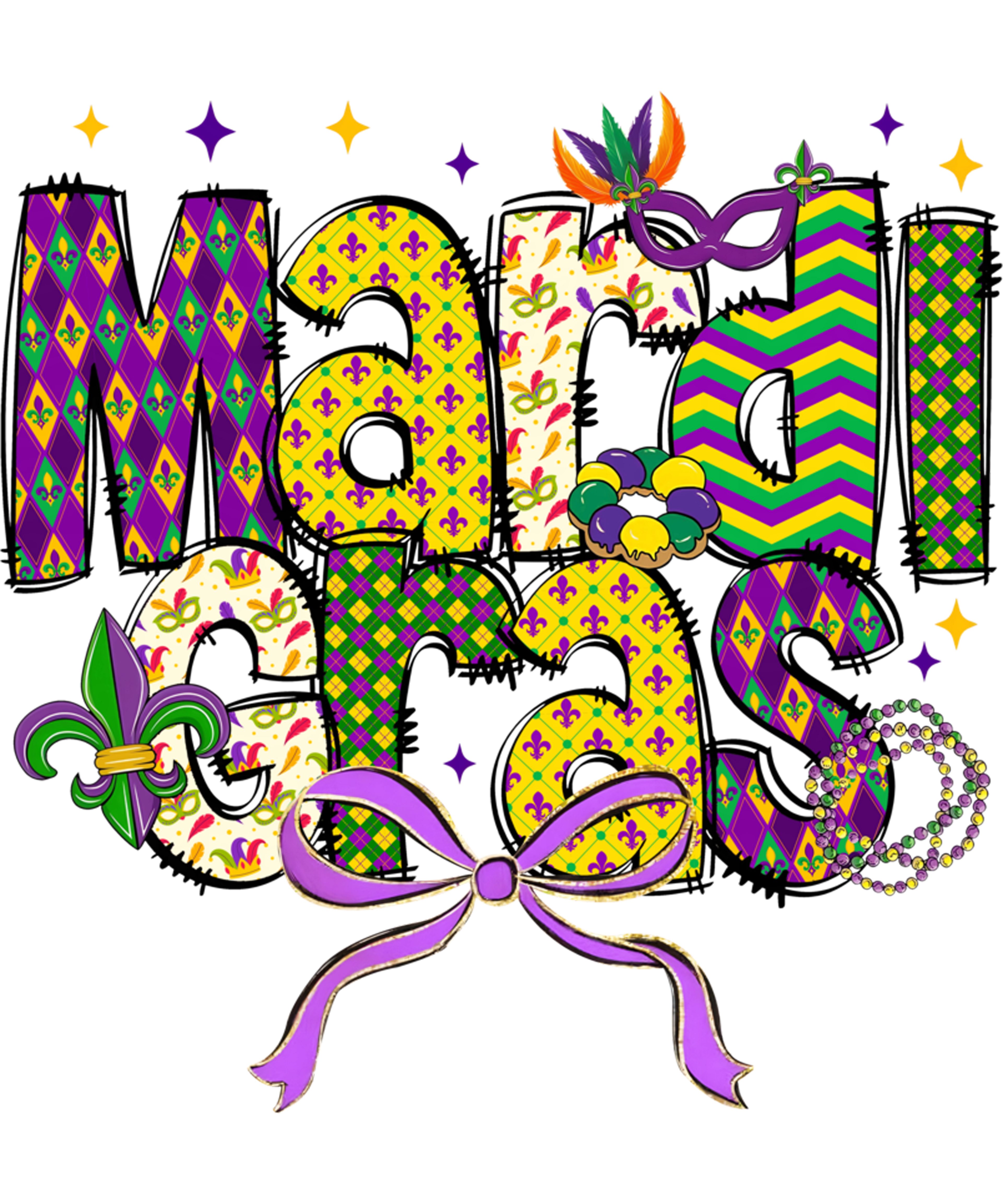 Mardi Gras 420 - Funny Mardi Gras Parade Outfit Jester Hat Girl Women Kids Sweatshirt