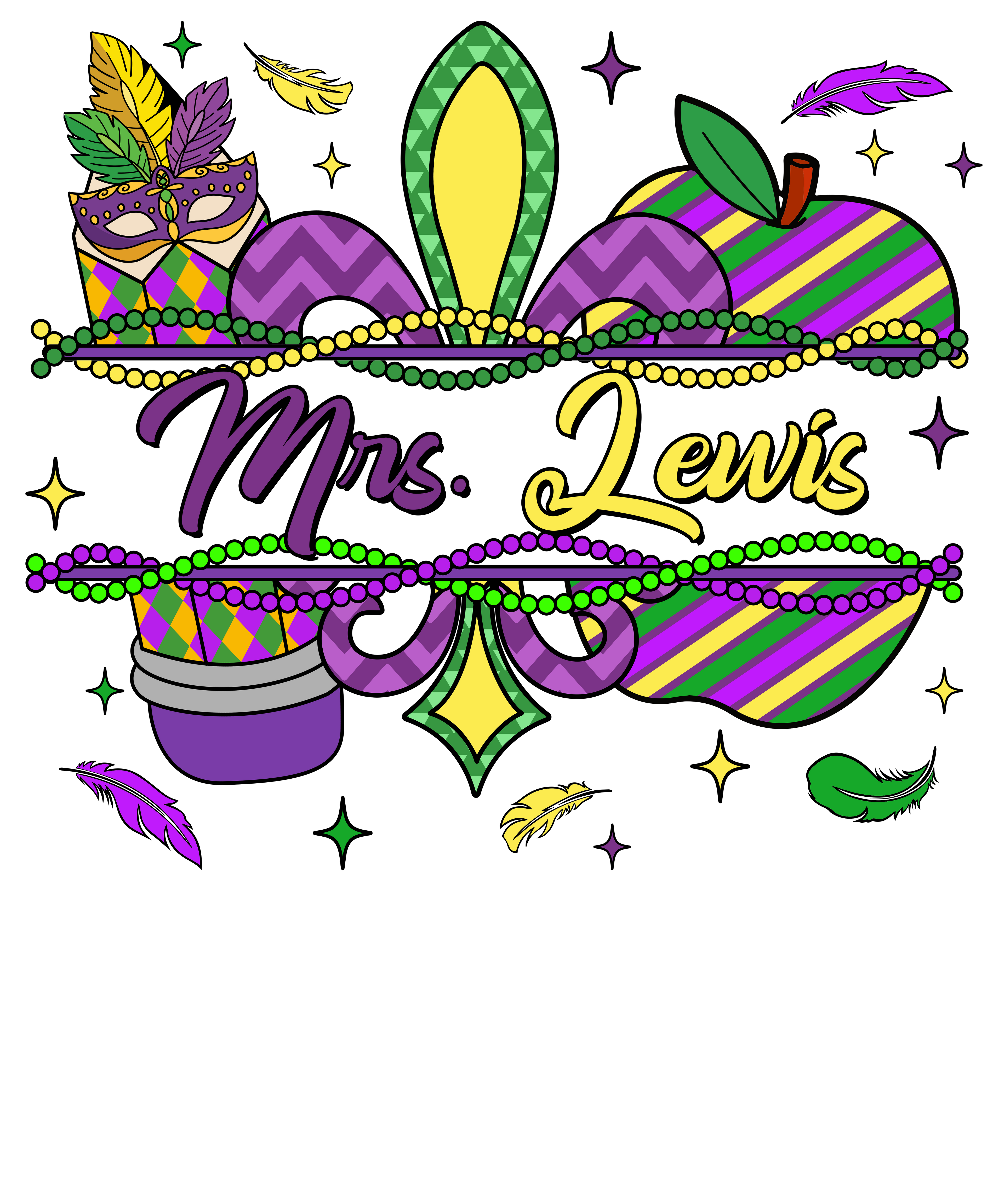 Mardi Gras 955 - Or 27122024 Vtn Custom Teacher Mardi Gras