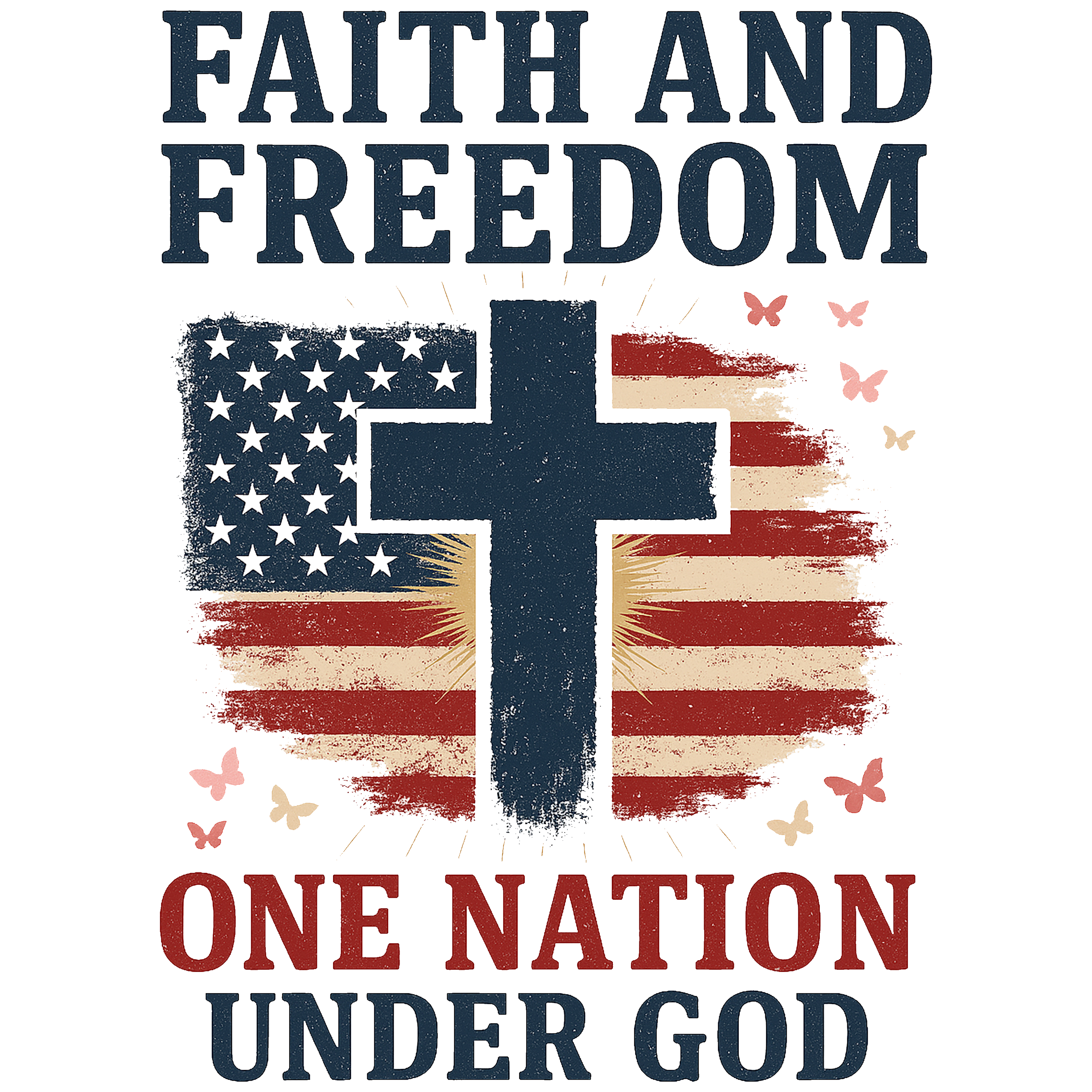 Christian 120 - Faith And Freedom One Nation Under God