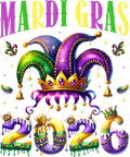 Mardi Gras 549 - Mardi Gras 2026 Jester Outfit Kids Girls Boys Men Women Sweatshirt