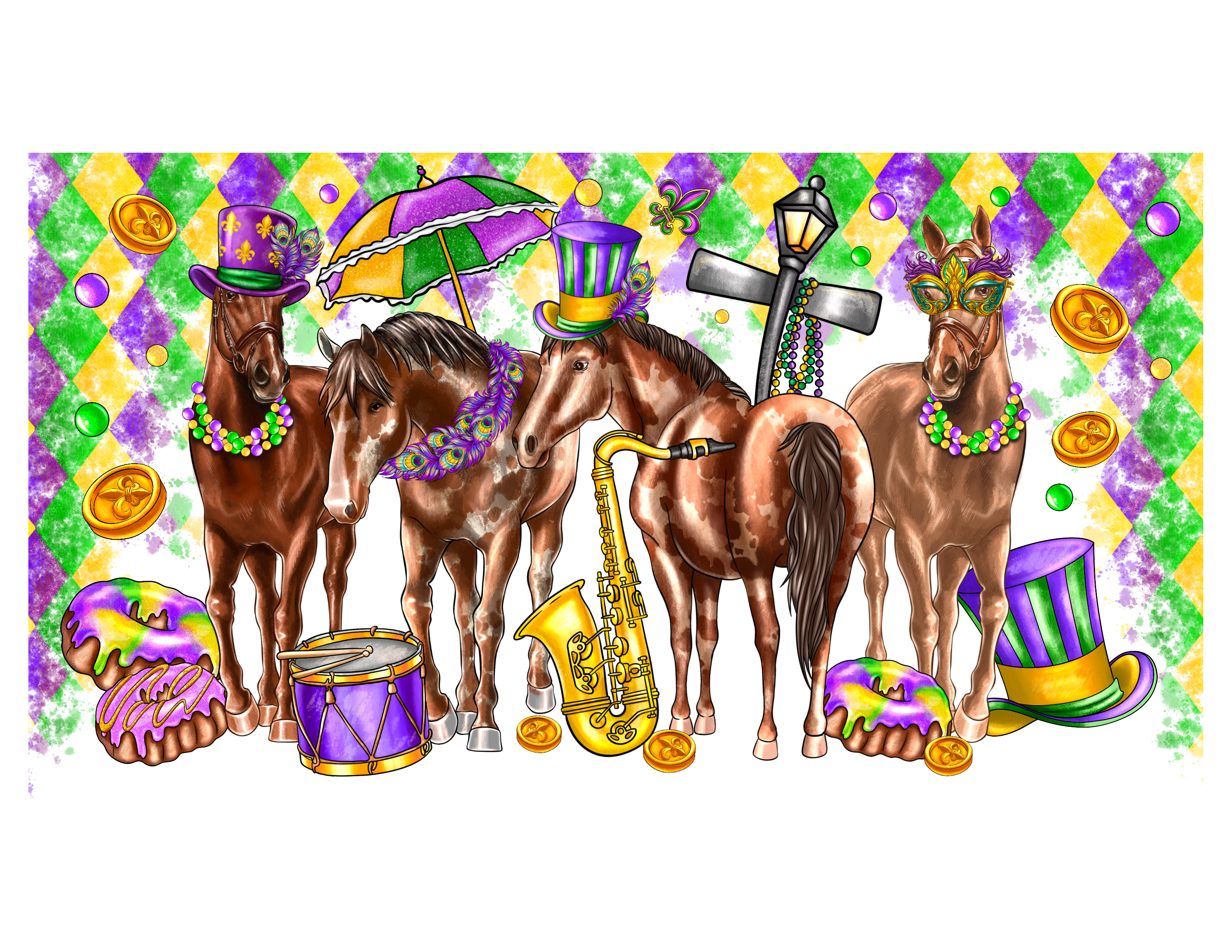 Mardi Gras 797 - Mardigrashorse40oztumbler2