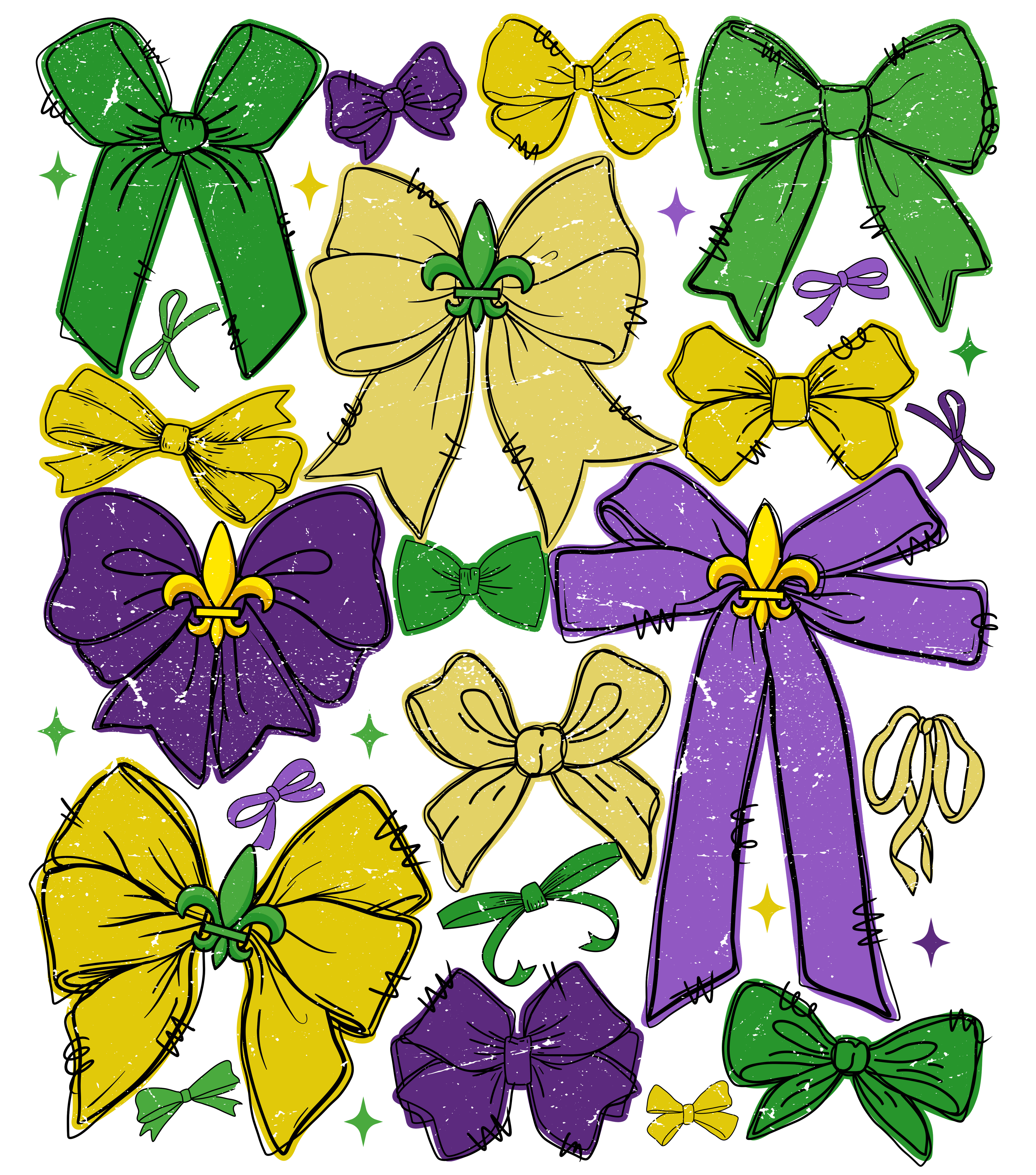 Mardi Gras 918 - Or 212025 Nhuy Coquette Bow Mardi Gras