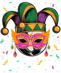 Mardi Gras 1012 - Soccer Mardi Gras Jester Hat Costume Carnival Women Men Sweatshirt