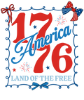 4th of July 486 - Or 29052025 Nhuy 1776 America Land Of The Free 4th Of July Frame Style