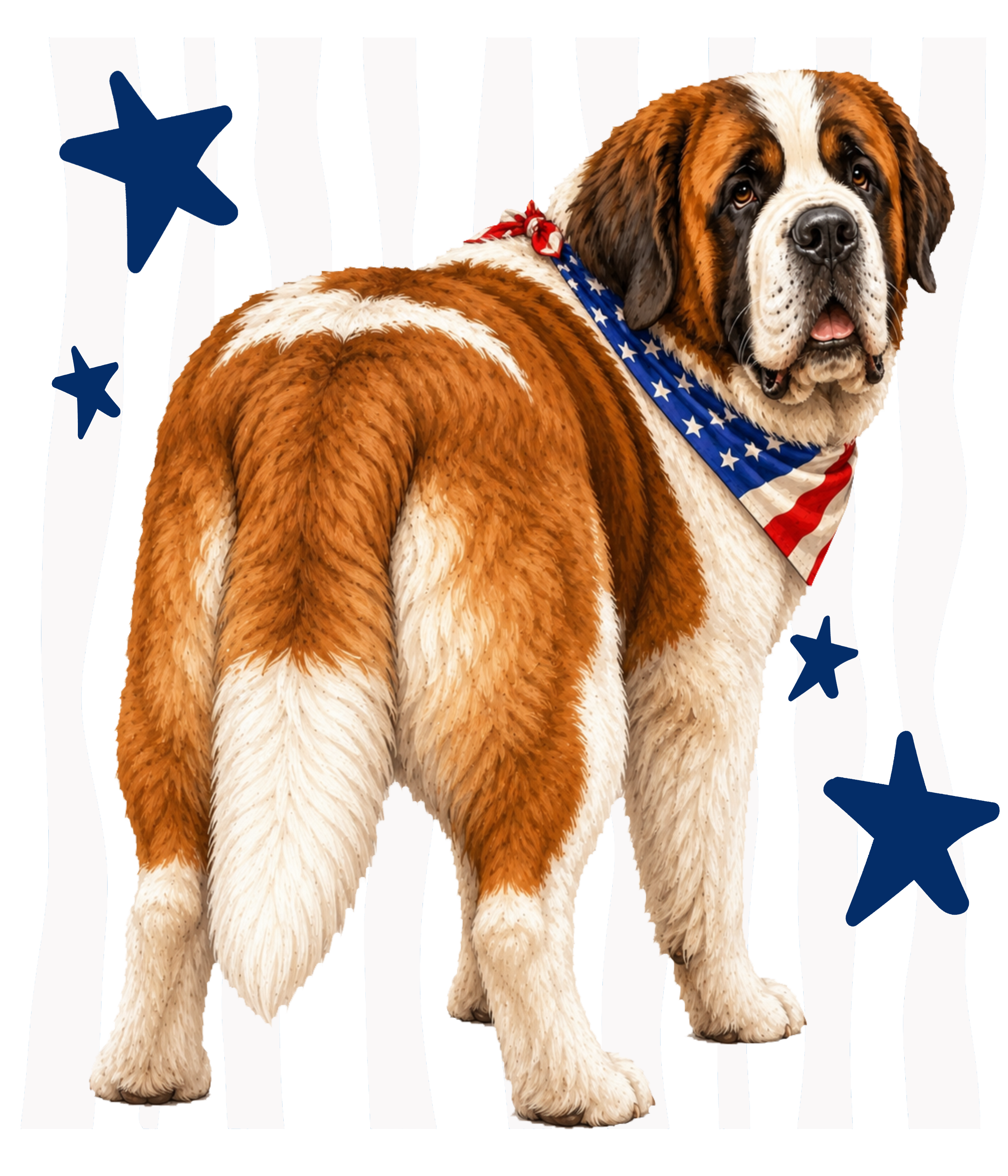 Randomness 1468 - Saint Bernard Back Usa