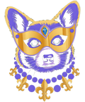 Mardi Gras 562 - Mardi Gras Bead Corgi Dog Festival Carnival Women Men Sweatshirt