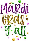 Mardi Gras 680 - Mardi Gras Yall Funny Vinatage New Orleans Party T Shirt