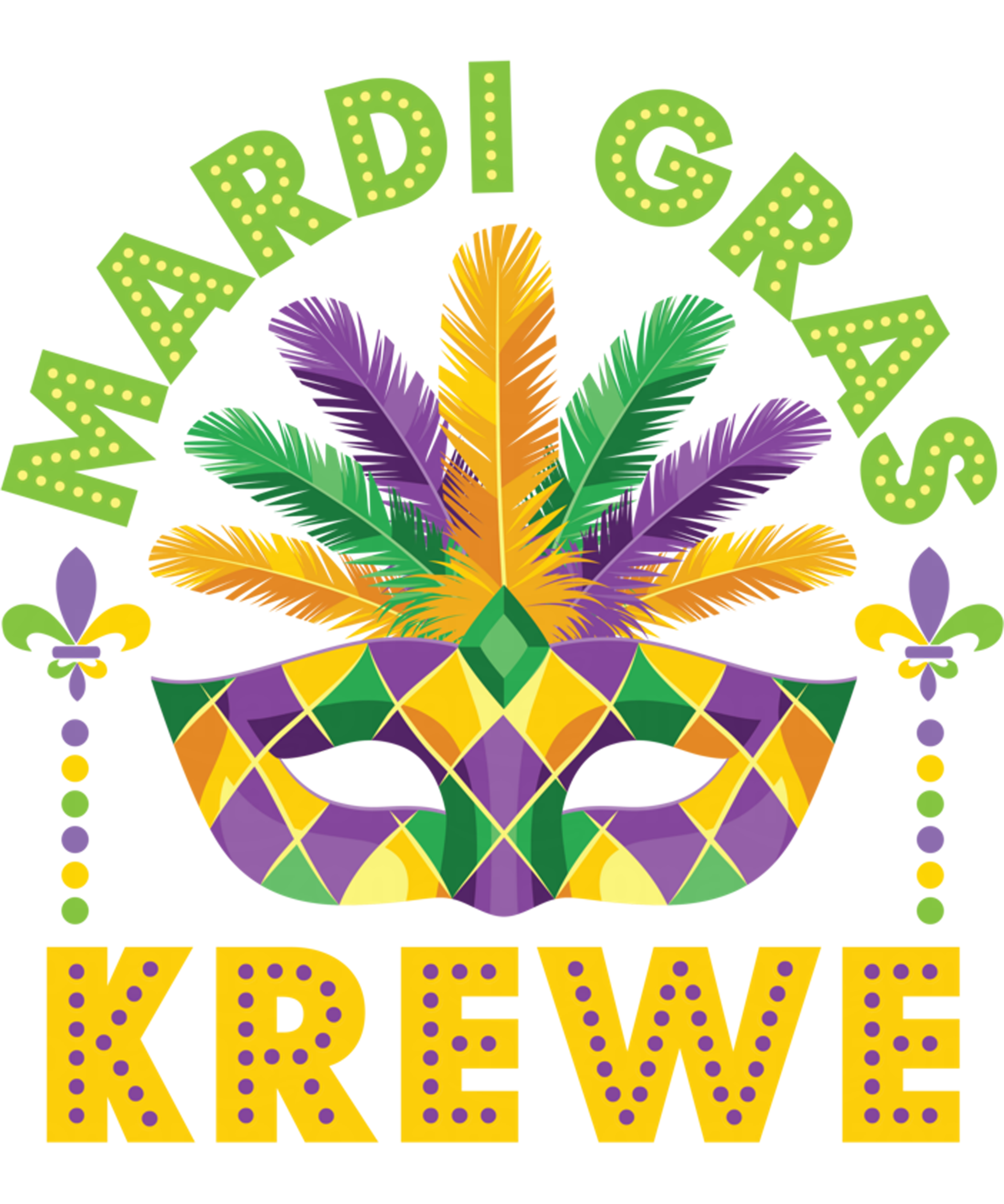 Mardi Gras 619 - Mardi Gras Krewe Krewes Parade Ball Festival New Orleans Sweatshirt