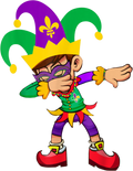 Mardi Gras 356 - Dabbing Boy Mardi Gras T Shirt