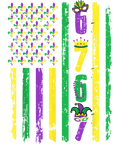 Mardi Gras 1008 - Six Seven Mardi Gras 6 7 Usa American Flag Parade Outfit Sweatshirt