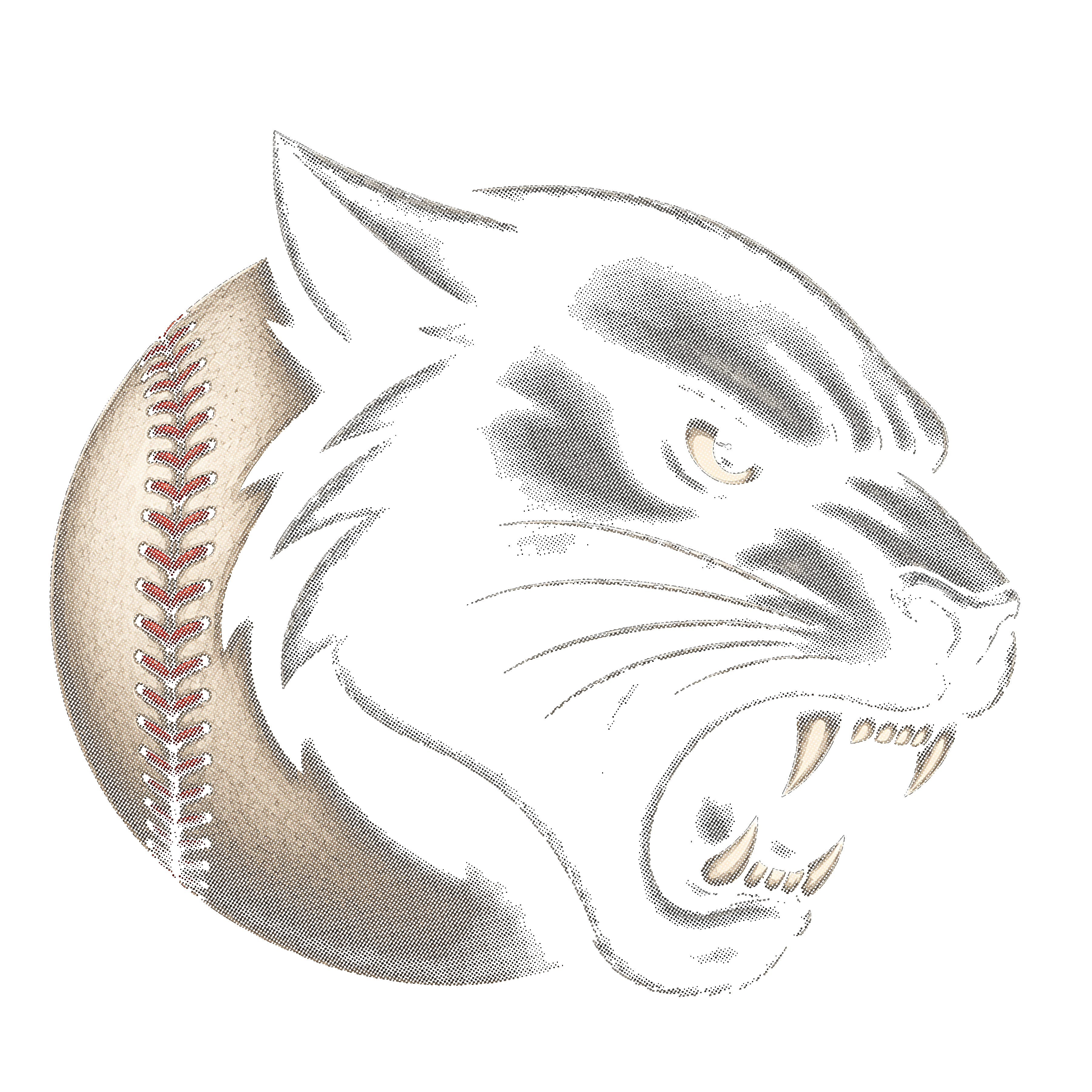 Randomness 131 - Baseball Halftone Panther