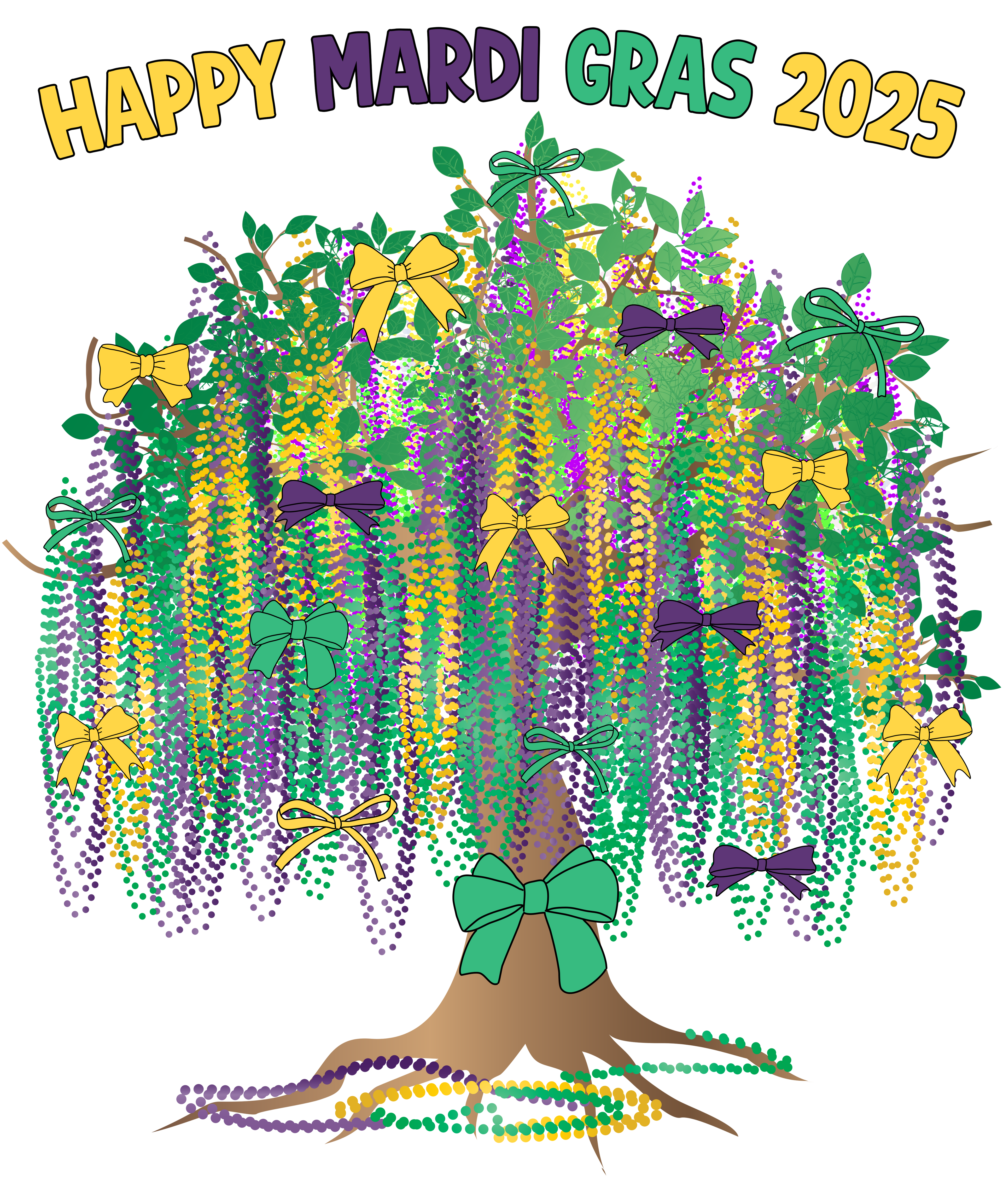 Mardi Gras 908 - Or 21122024 Vtn Coquette Mardi Gras Tree