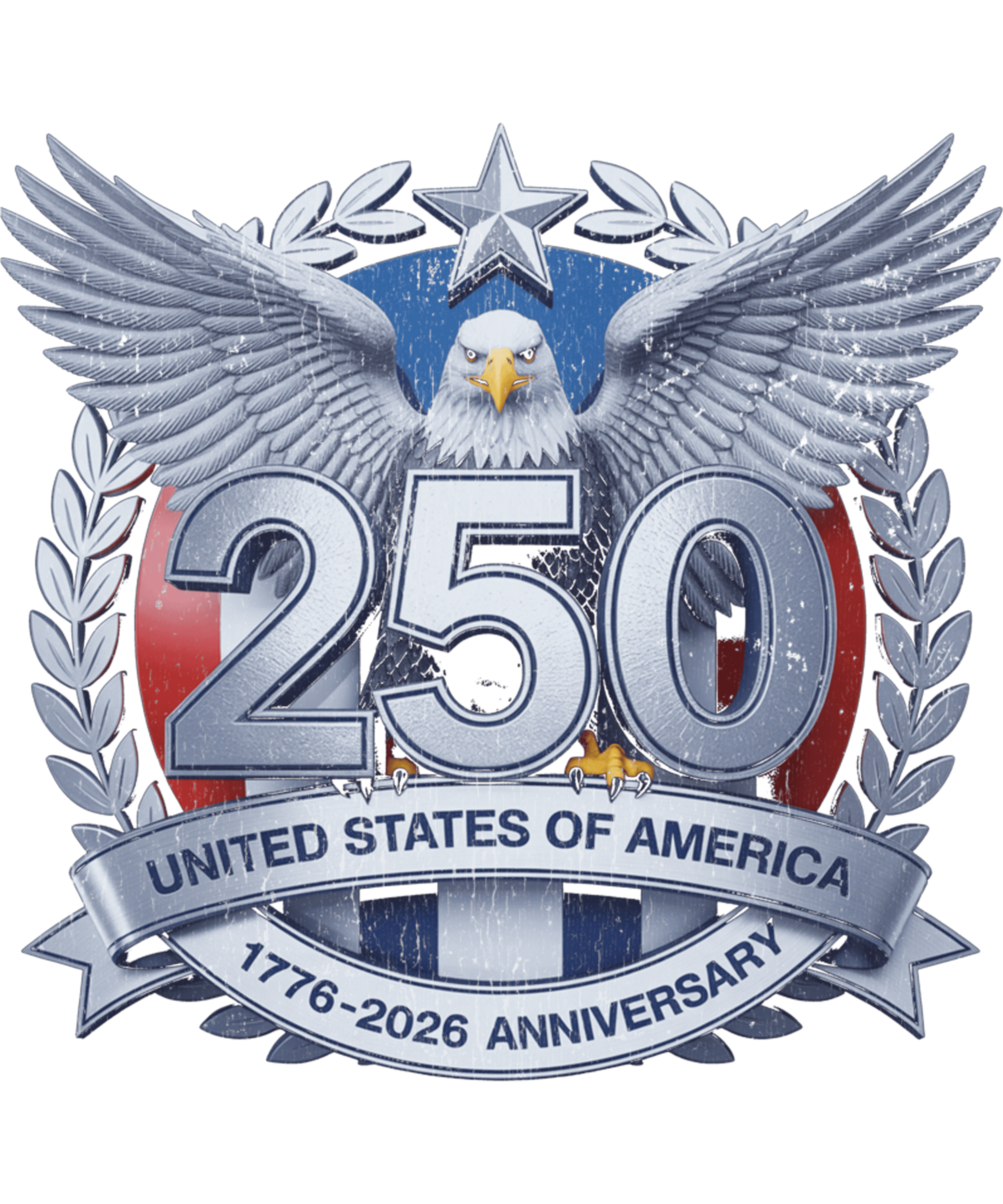4th of July 52 - 250 Years Usa Flag American 250th Anniversary Patriotic Long Sleeve T Shirt