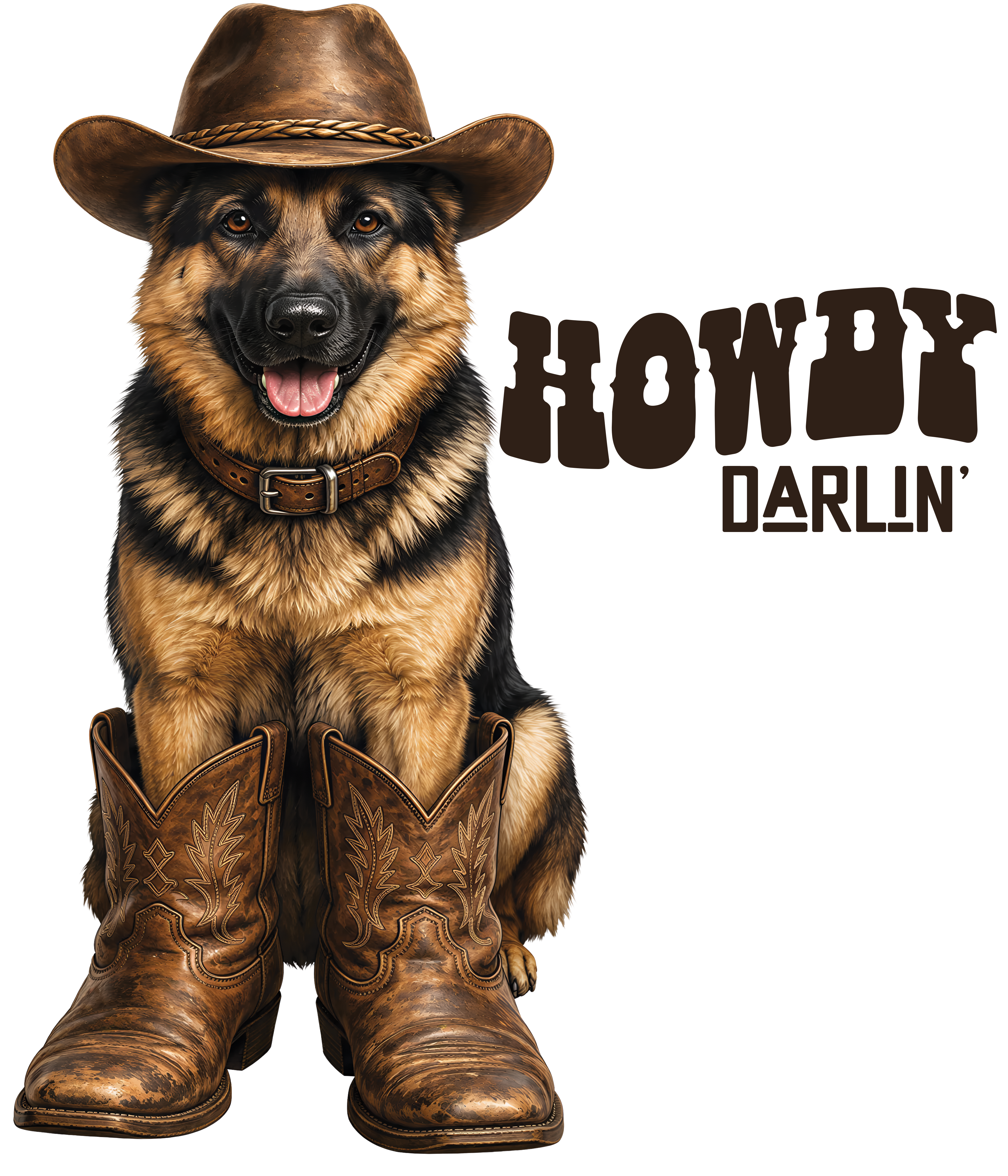 Randomness 860 - Howdy Darlin German Shepherd
