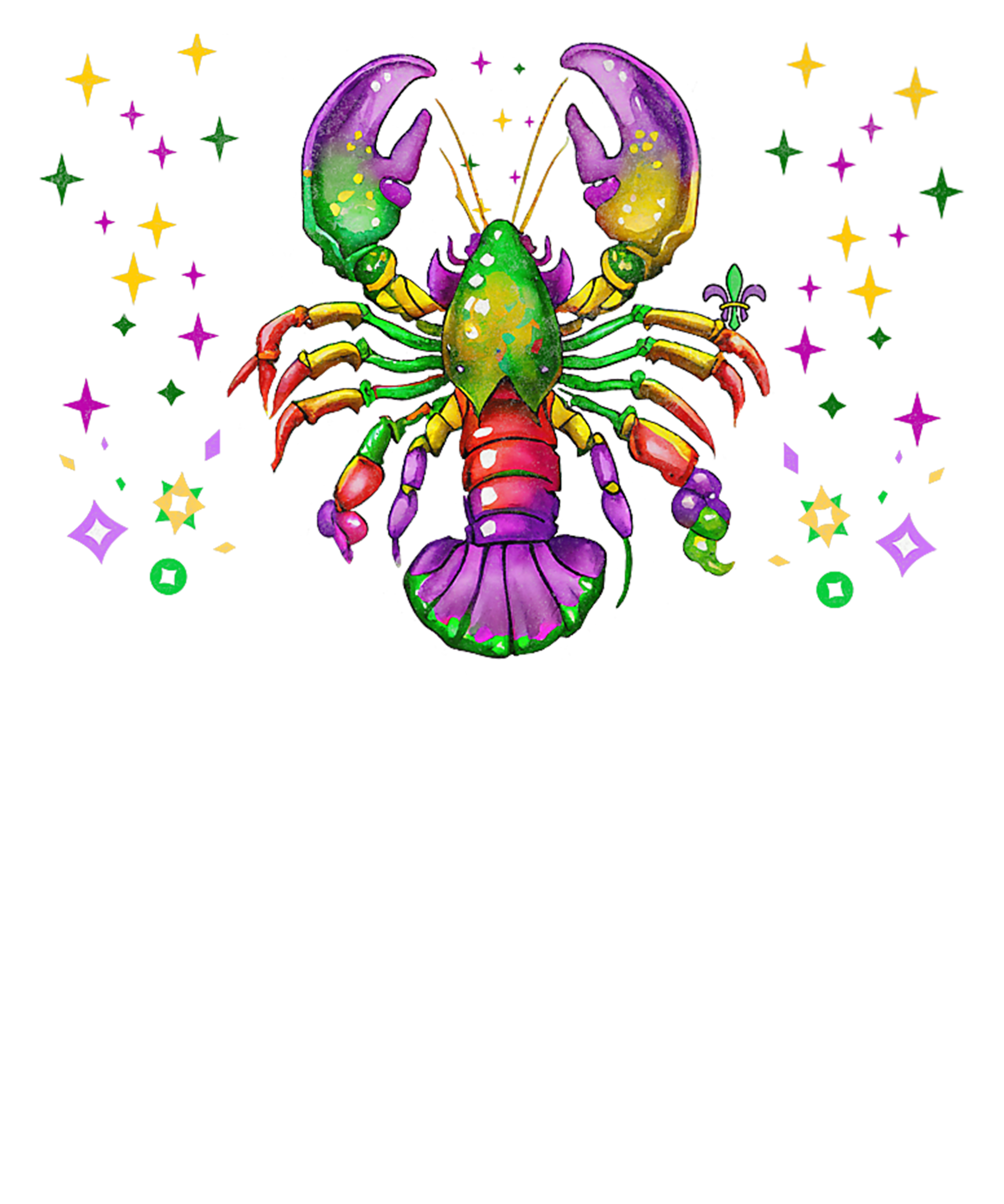 Mardi Gras 345 - Crawfish Mardi Gras 2024 Matching Party Carnival Costume