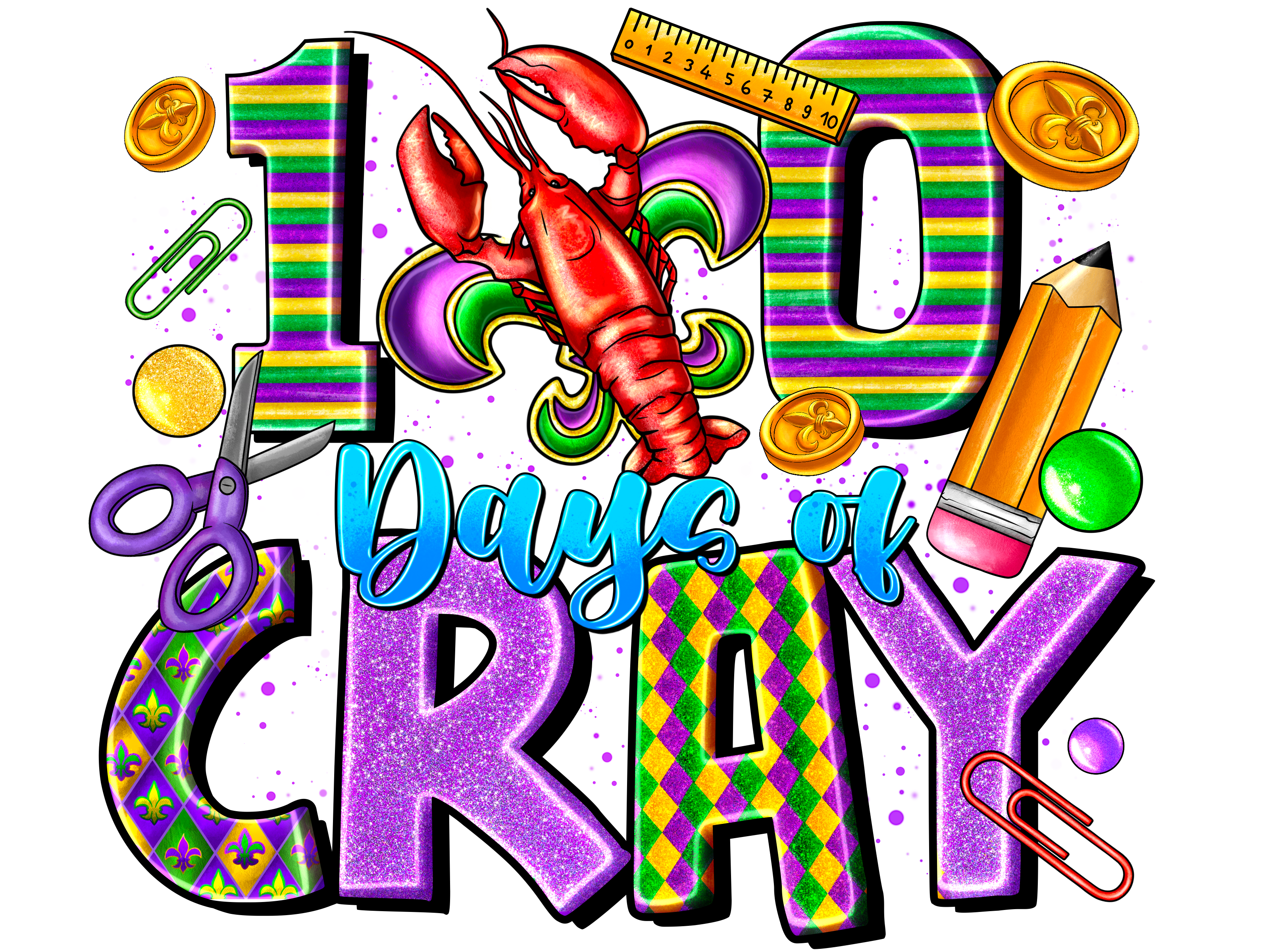 Teacher 16 - 100dayofcraymardigras
