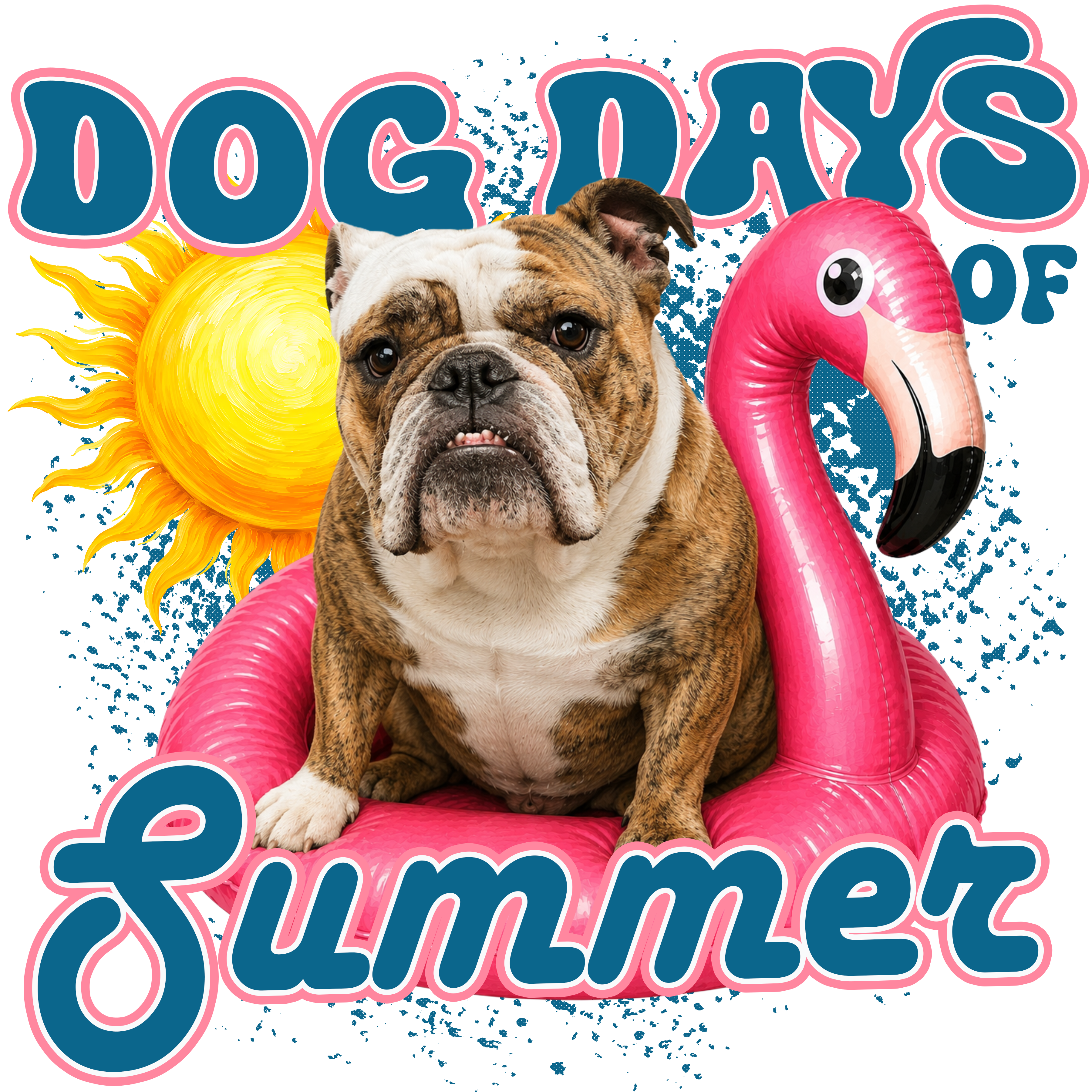 Randomness 391 - Brindle English Bulldog Summer