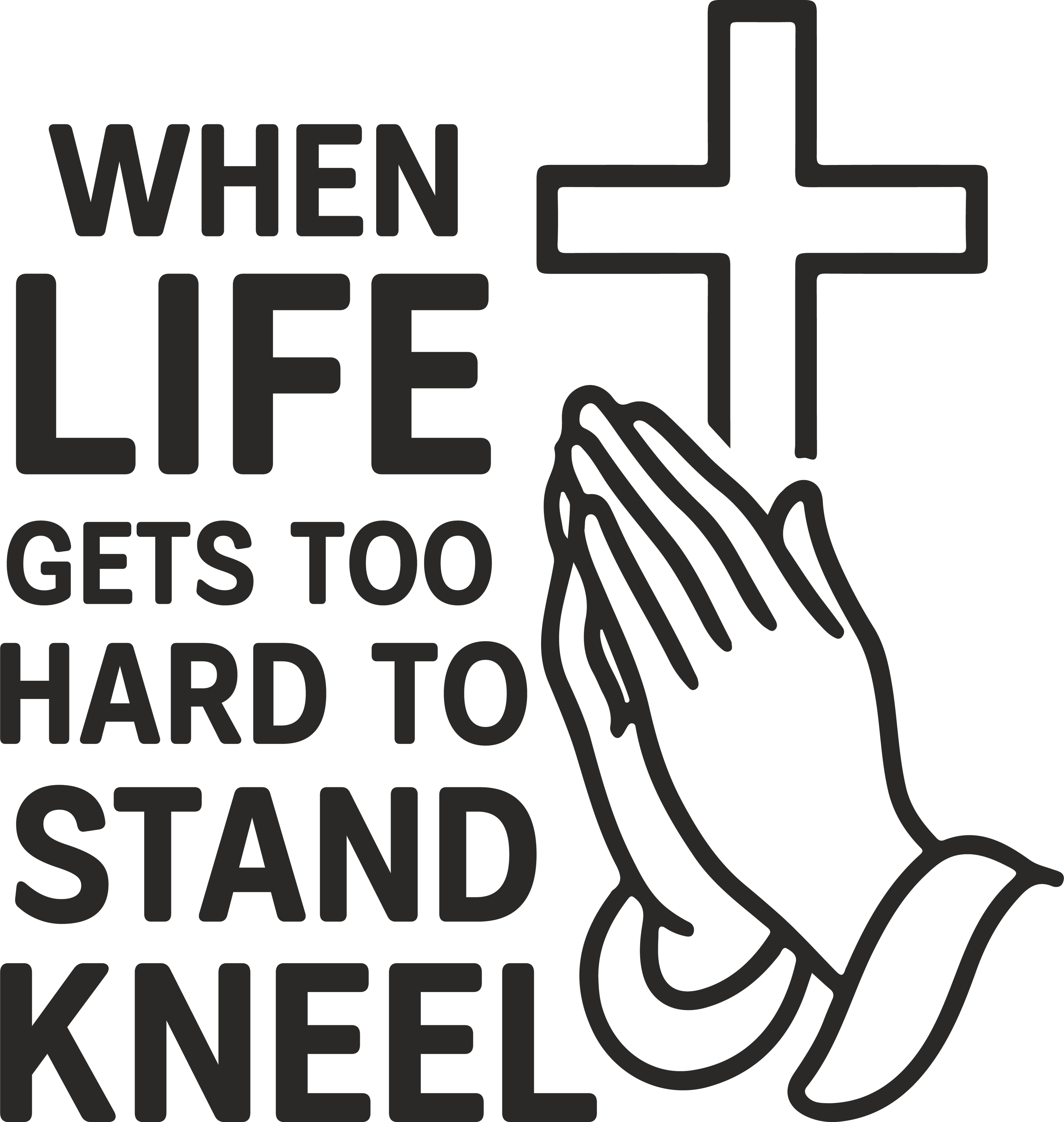 Christian 695 - When Life Gets Too Hard To Stand Kneel