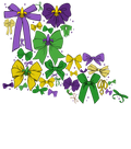 Mardi Gras 963 - Or 31122024 Nhuy Coquette Bow Louisiana Mardi Gras
