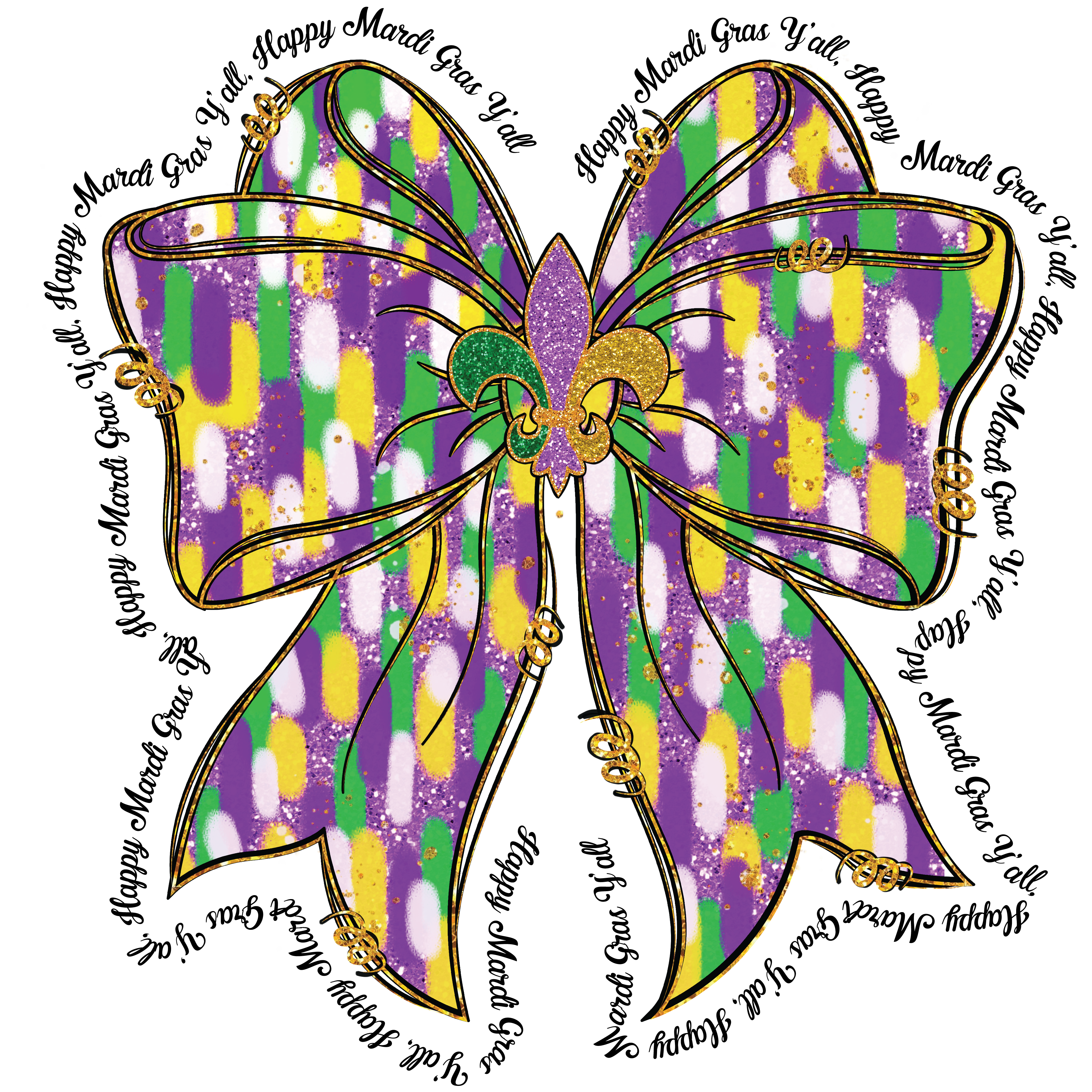 Mardi Gras 447 - Happy Mardi Gras Yall Coquette 112250278 Happy Mardi Gras Y All