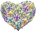 Mardi Gras 970 - Or 312025 Vtn Mardi Gras Heart Brushstroke