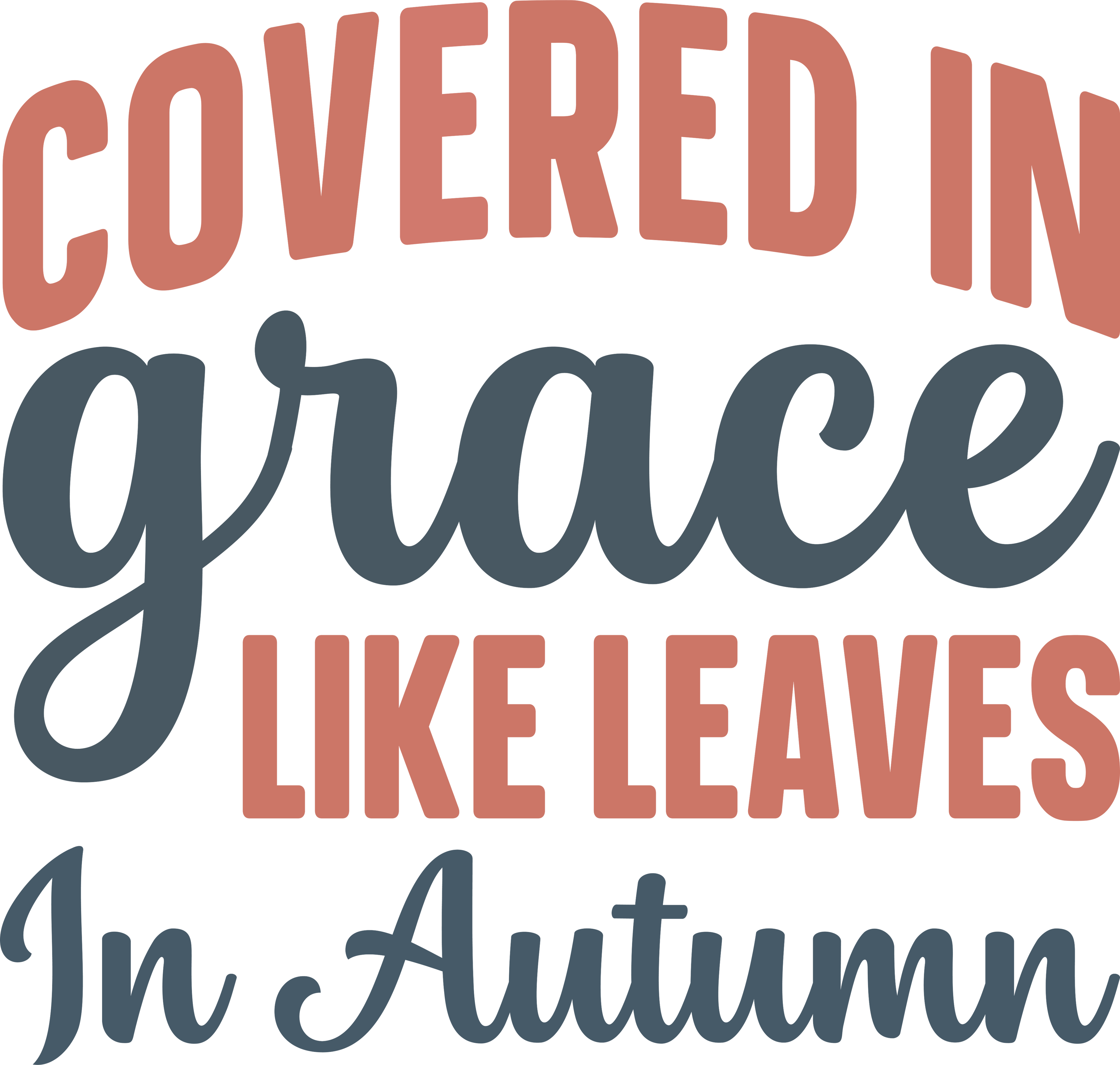 Christian 90 - Covered In Grace Like Leaves In Autumn