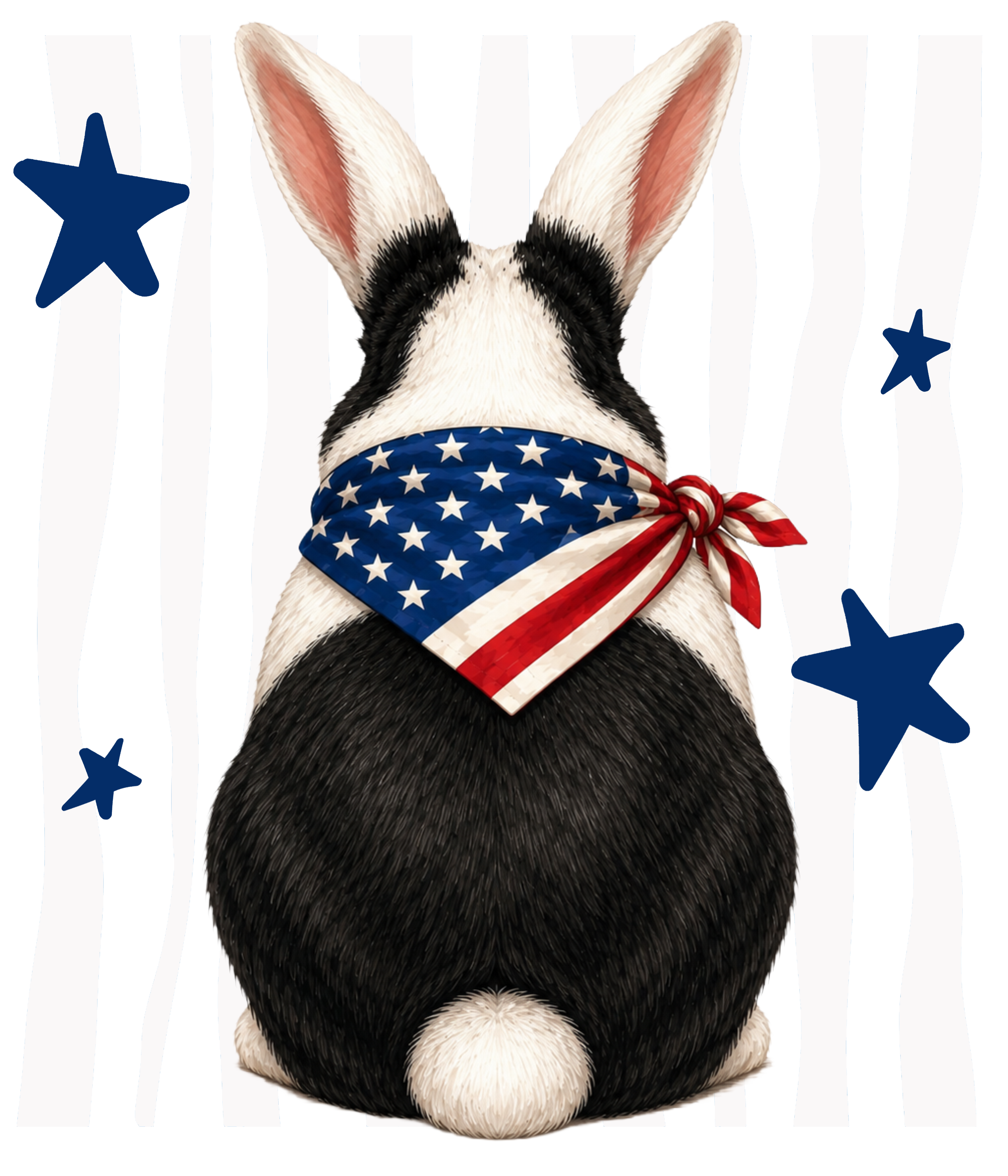Randomness 329 - Black White Bunny Back
