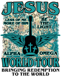 Christian 633 - Teal Jesus World Tour Back