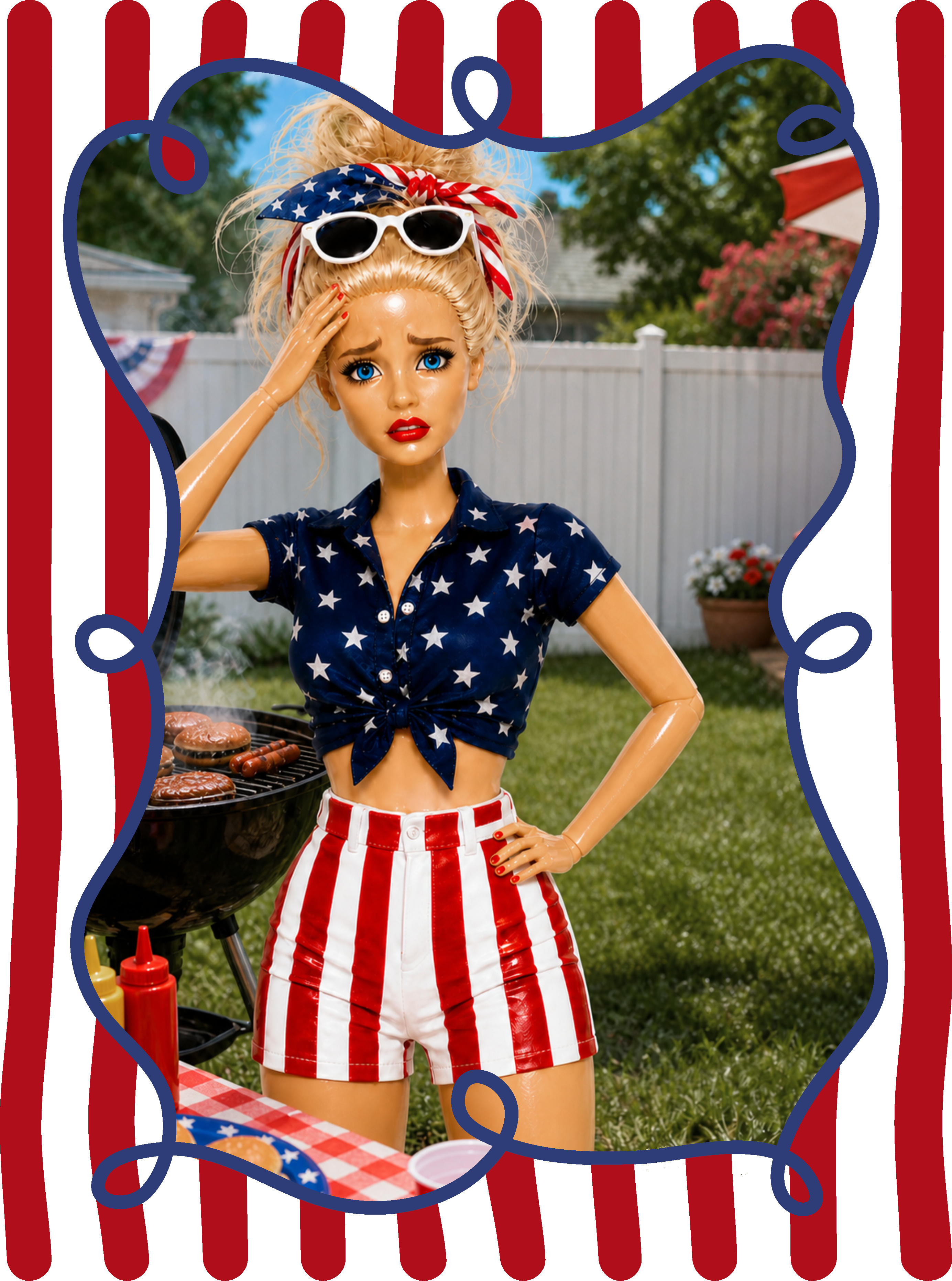 Randomness 1584 - Stressed Barbie Usa