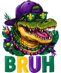 Mardi Gras 571 - Mardi Gras Bruh Mardigator Alligator Mens Boys Kids Teens Sweatshirt