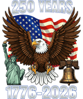 4th of July 45 - 250 Years American Anniversary 250th Independence Day Sweatshirt