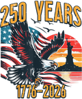 4th of July 48 - 250 Years Amerrica Usa Flag 250th Anniversary Men Women Kids T Shirt