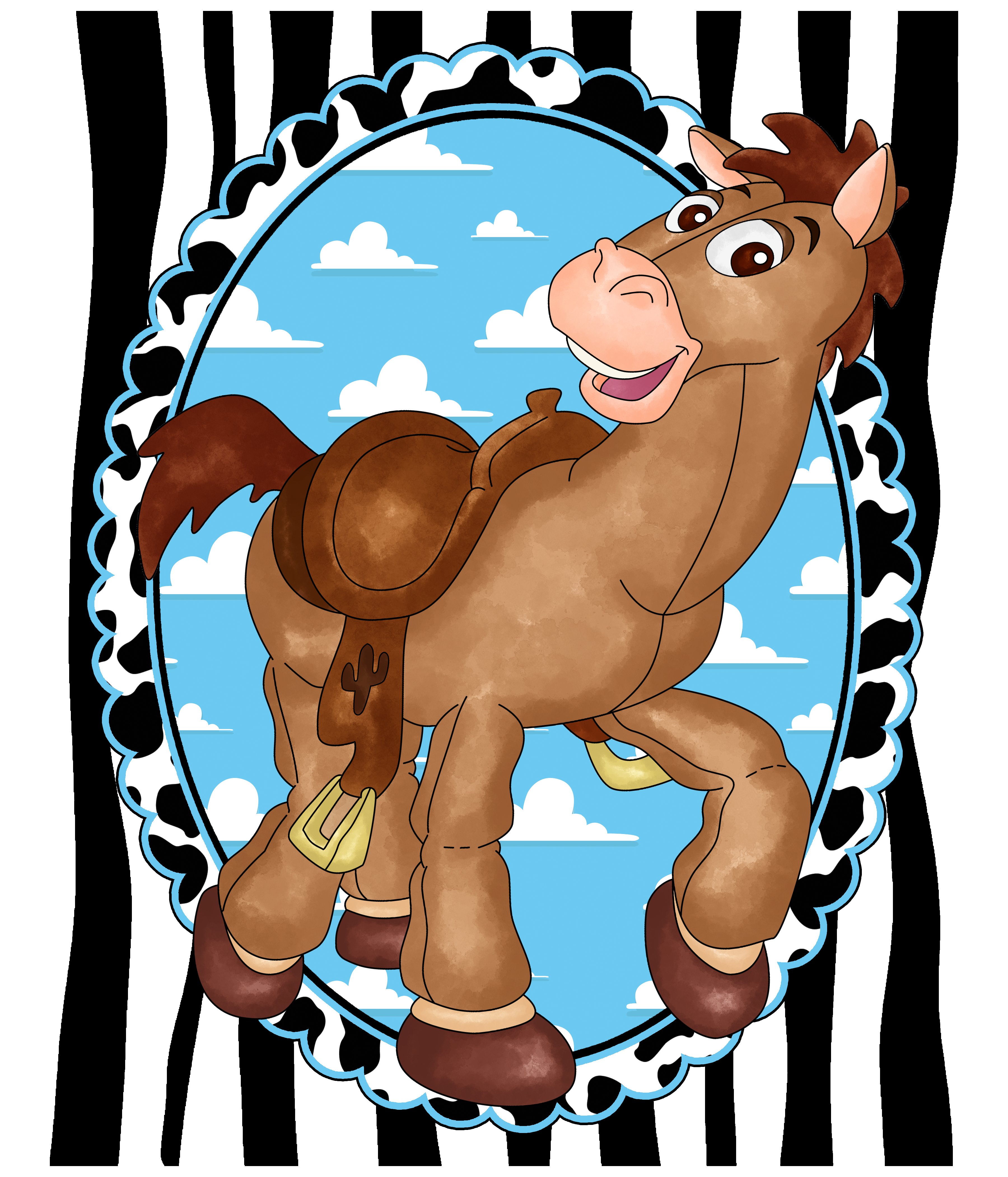 Randomness 1683 - Toy Story Horse Bullseye Lines