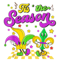 Mardi Gras 1026 - Tis The Season Mardi Gras Groovy Jester Hat New Orleans