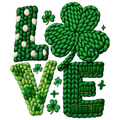 St. Patrick's Day 155 - Yarn Faux St Patrick’S Day Love Png