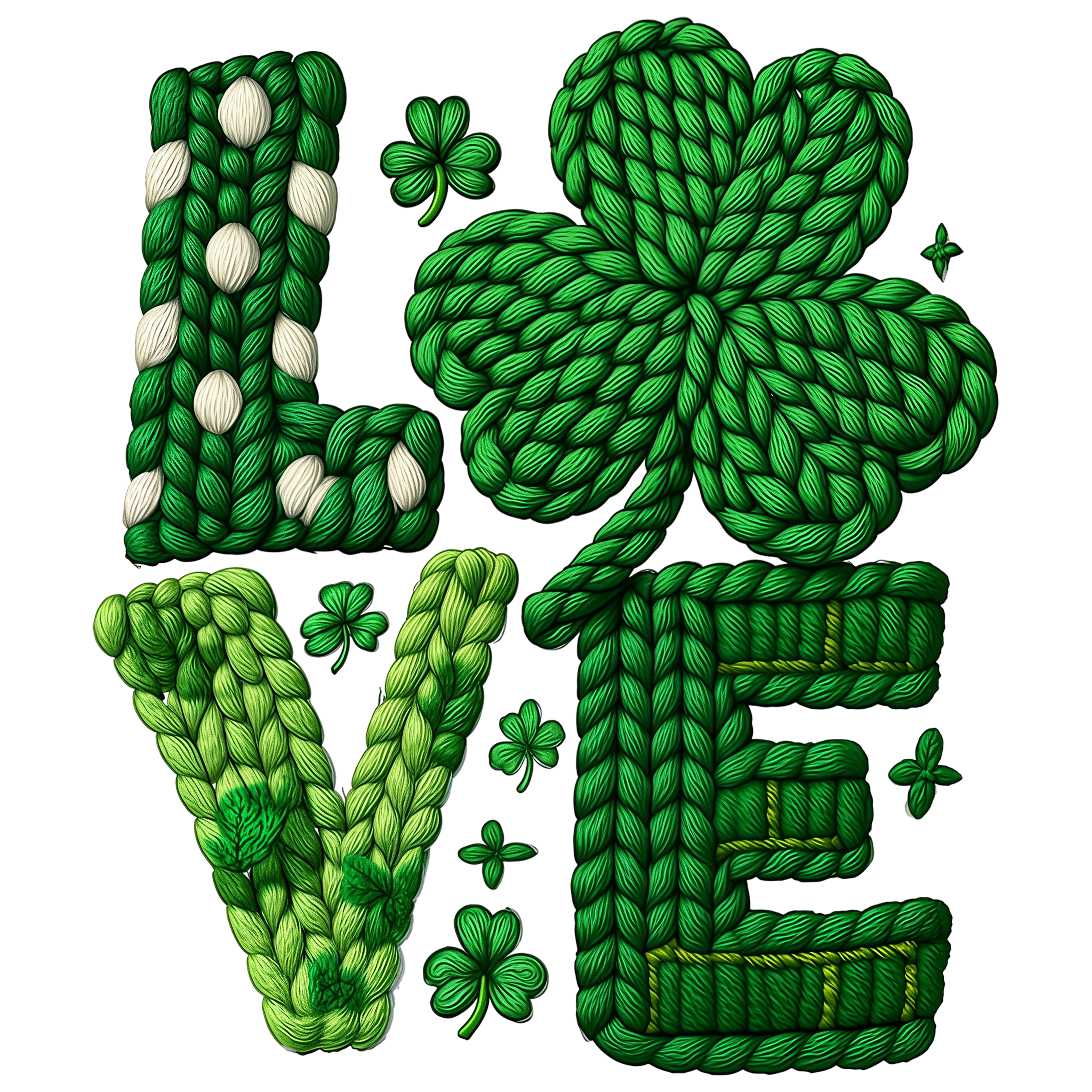 St. Patrick's Day 155 - Yarn Faux St Patrick’S Day Love Png