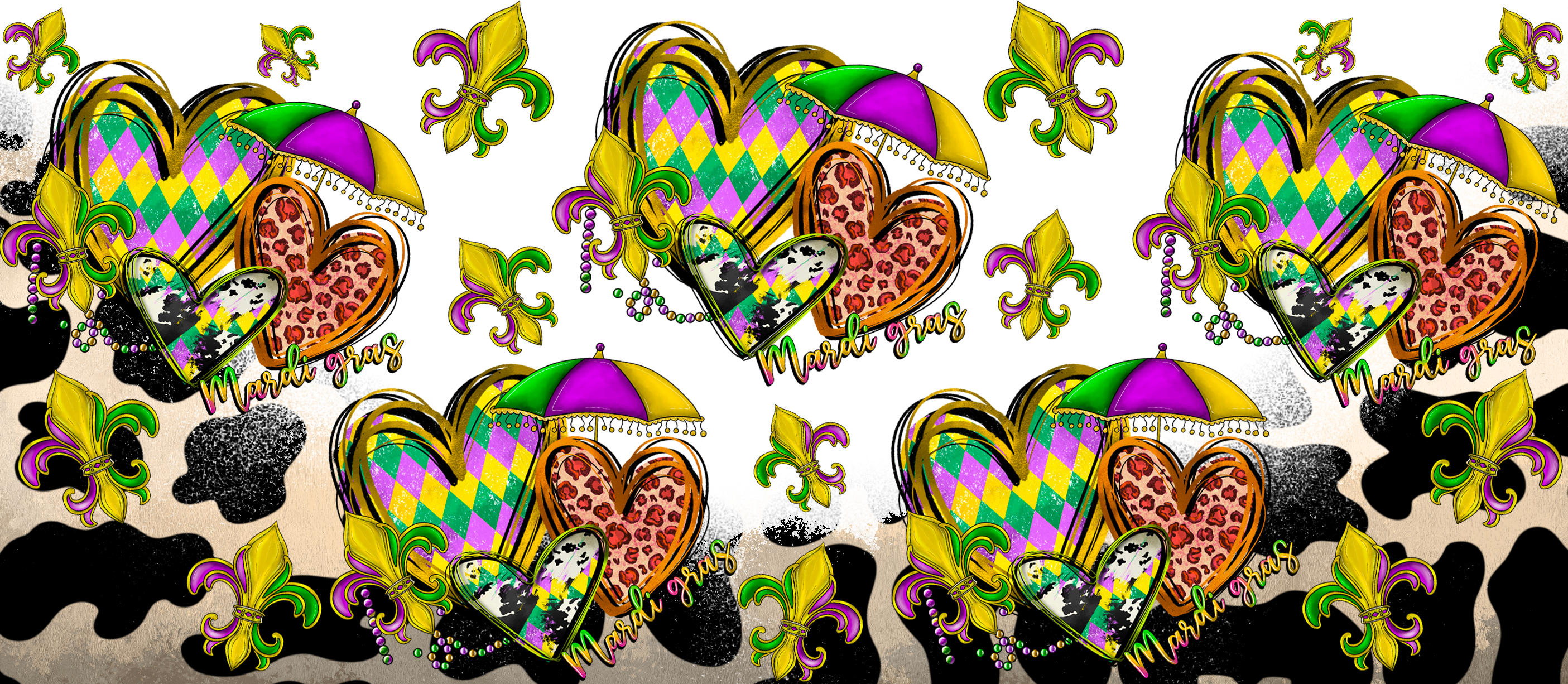 Mardi Gras 793 - Mardigrasheart16oz