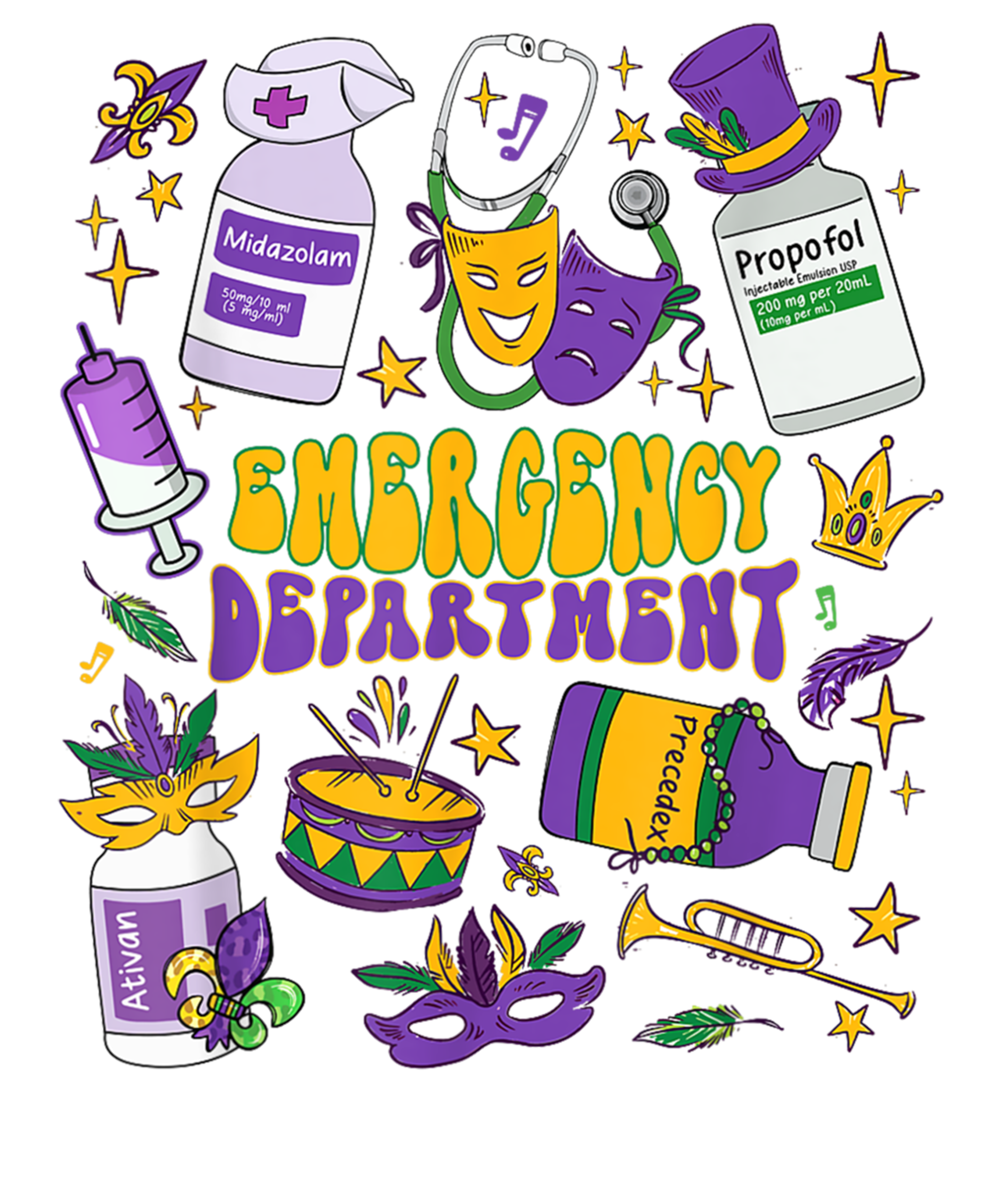 Mardi Gras 377 - Emergency Department Emergency Room Er Ed Nurse Mardi Gras