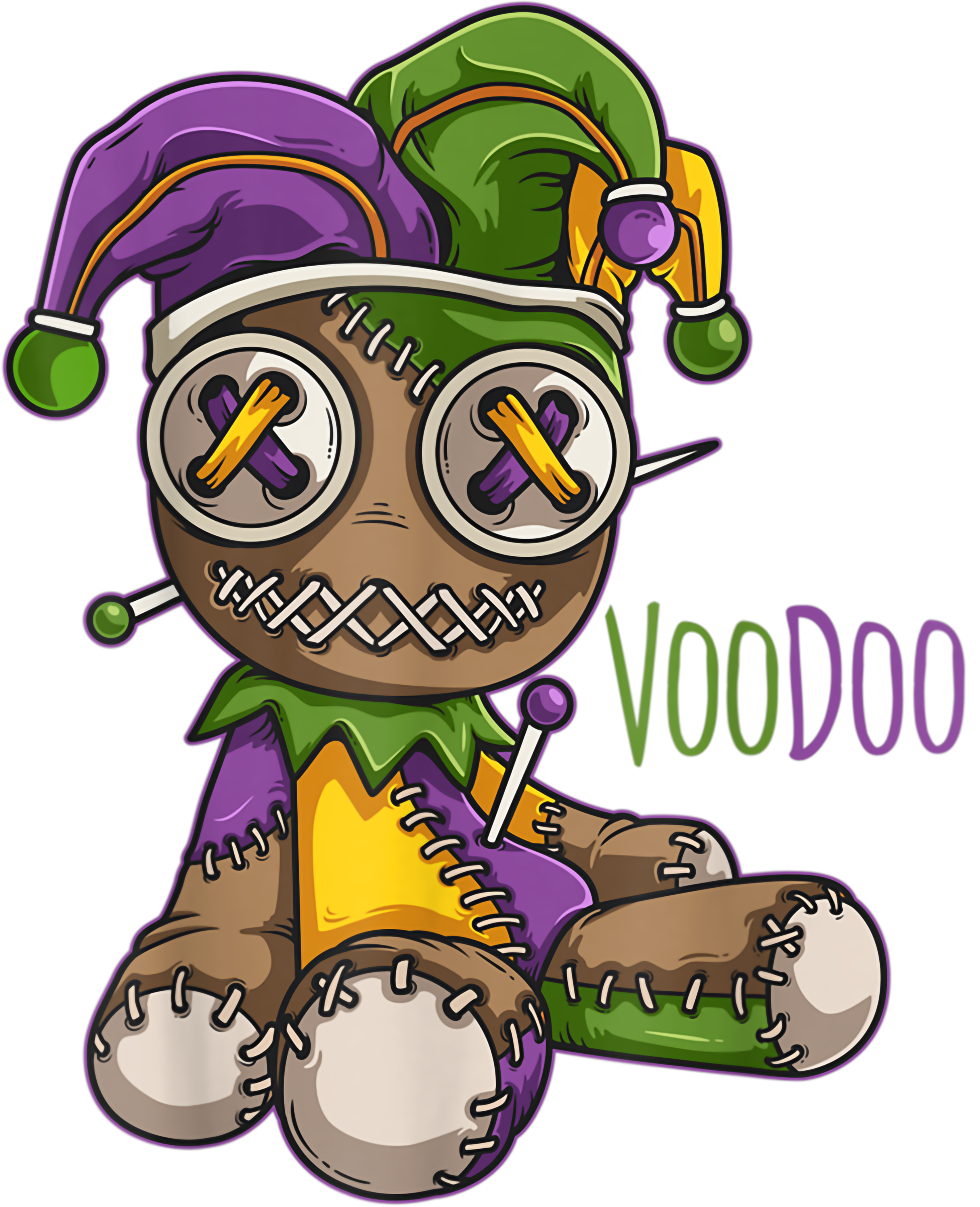 Mardi Gras 369 - Don T Make Me Go All Voodoo Doll   Mardi Gras Costume T Shirt
