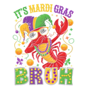 Mardi Gras 841 - Merch It S Mardi Gras Bruh Dabbing Crawfish Carnival Kid Toddlers Premium T Shirt(1)